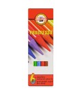 Koh-I-Noor Progresso Woodless Coloured Pencil Set of 6
