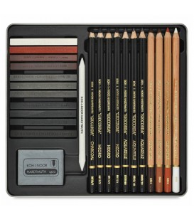 Koh-I-Noor Gioconda 8899 Комплект за рисуване с моливи и креди в метална кутия  