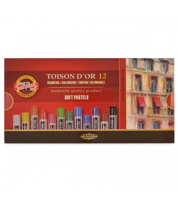 Koh-i-noor | Toison d'Or Сухи пастели 12 цвята