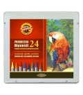 Koh-i-noor Progresso Woodless Aquarelle Pencils Set of 24 Colors