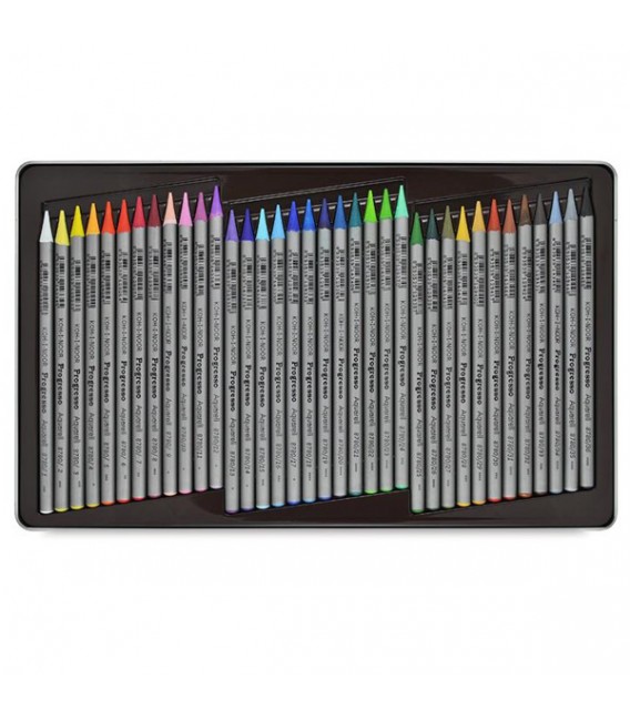 Koh-i-noor Progresso Woodless Aquarelle Pencils Set of 36 Colors