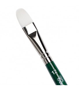 Filbert Brush Tintoretto S212 Pearl Synthetic Fiber Short Handle