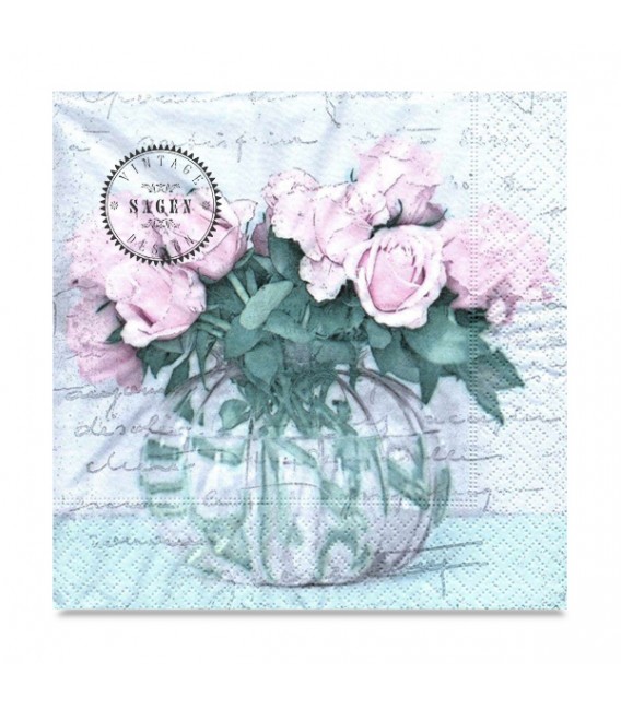 Decoupage Paper Napkin Sagen Vintage Design 33 x 33cm