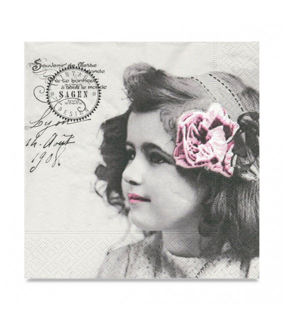 Decoupage Paper Napkin Sagen Vintage Design 33 x 33cm