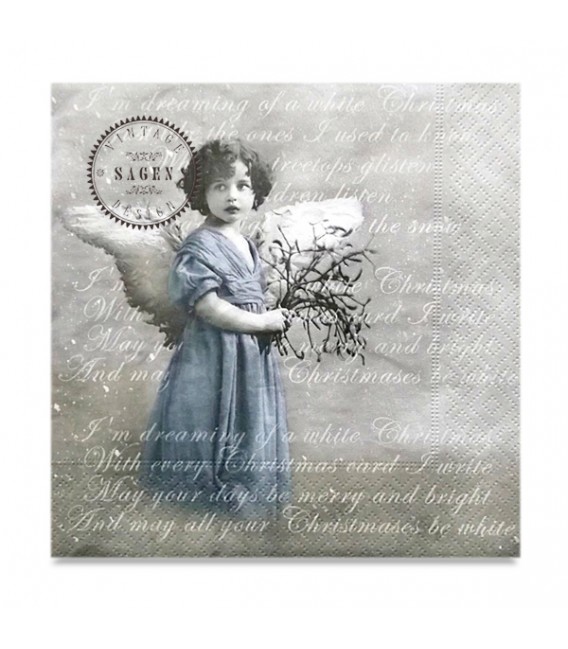 Decoupage Paper Napkin Sagen Vintage Design 33 x 33cm