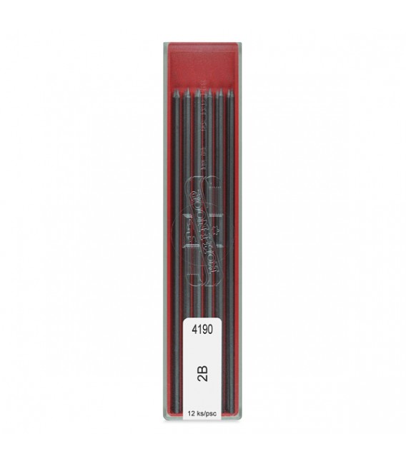Koh-i-Noor Black Drawing Chalks Set of 12 x 2.0 mm