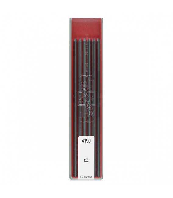 Koh-i-Noor Black Drawing Chalks Set of 12 x 2.0 mm
