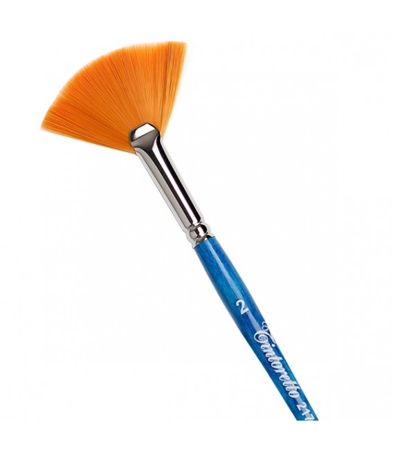 Fan Brush Tintoretto S217 Amber Synthetic Fiber