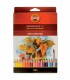 Koh-i-noor Mondeluz Aquarelle Pencils Set of 36 Colors