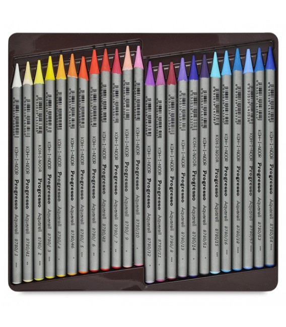 Koh-i-noor Progresso Woodless Aquarelle Pencils Set of 48 Colors