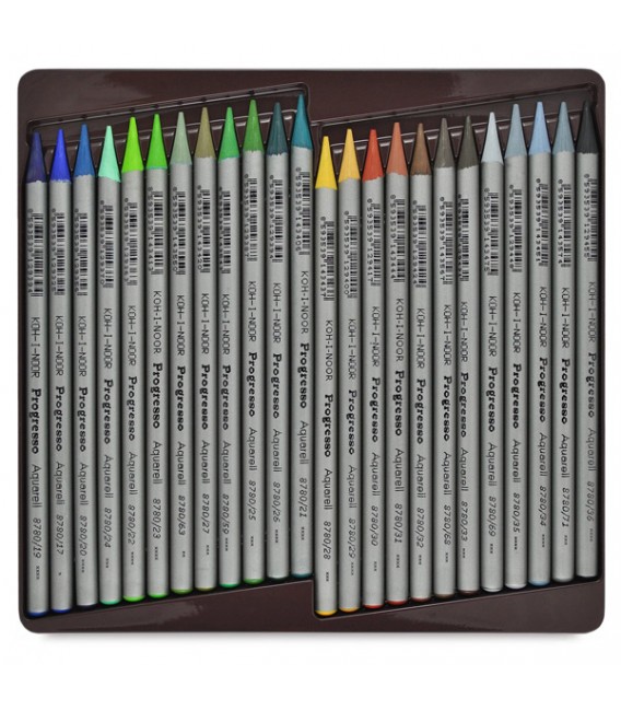 Koh-i-noor Progresso Woodless Aquarelle Pencils Set of 48 Colors