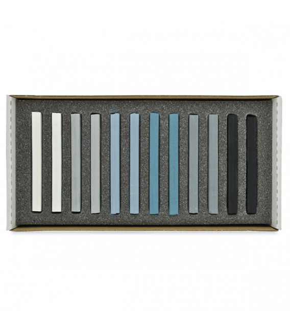 Set of soft pastels Koh-I-Noor Toison d'Or 8592 grey shade 12 colors