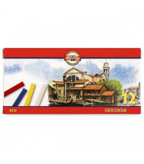 Set of hard pastels Koh-I-Noor Gioconda 8112 12 colors