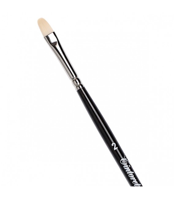 Filbert Brush Tintoretto S638 Ivory Synthetic Fibre Long Handle