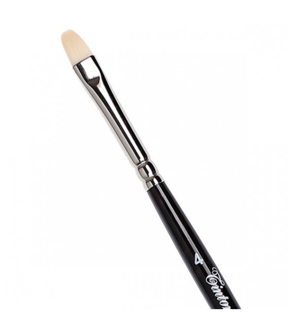 Filbert Brush Tintoretto S638 Ivory Synthetic Fibre Long Handle