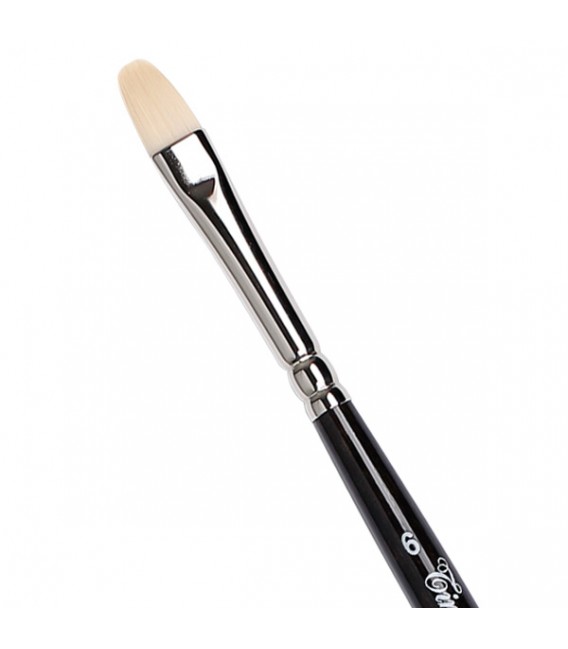 Filbert Brush Tintoretto S638 Ivory Synthetic Fibre Long Handle