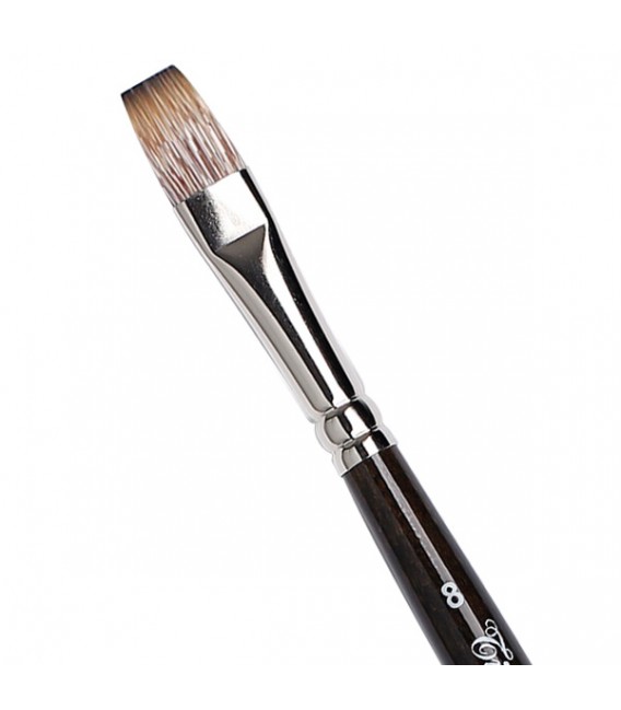 Flat Brush Tintoretto S460 Mongoose Synthetic Fibre Long Handle