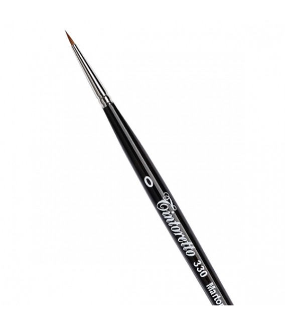 Shorter Hair Round Brush Tintoretto S330 Kolinsky Sable Hair