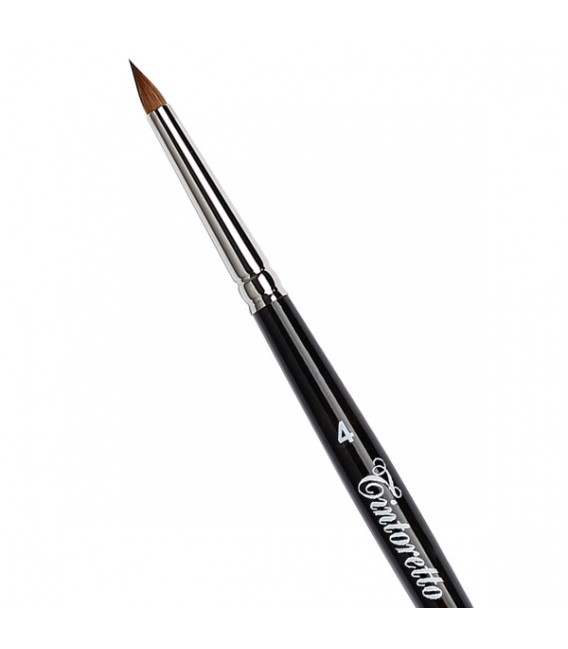 Shorter Hair Round Brush Tintoretto S330 Kolinsky Sable Hair