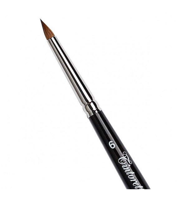 Shorter Hair Round Brush Tintoretto S330 Kolinsky Sable Hair