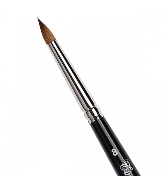 Shorter Hair Round Brush Tintoretto S330 Kolinsky Sable Hair