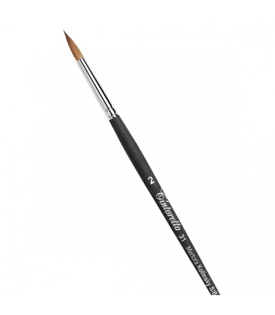 Round Brush Tintoretto S31 Siberian Kolinsky Sable Hair