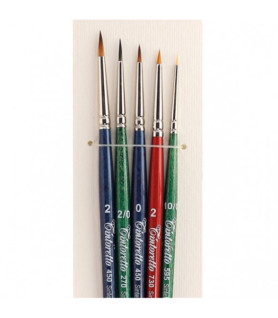 Blister set "Miniature" brushes for decoration Tintoretto 8206