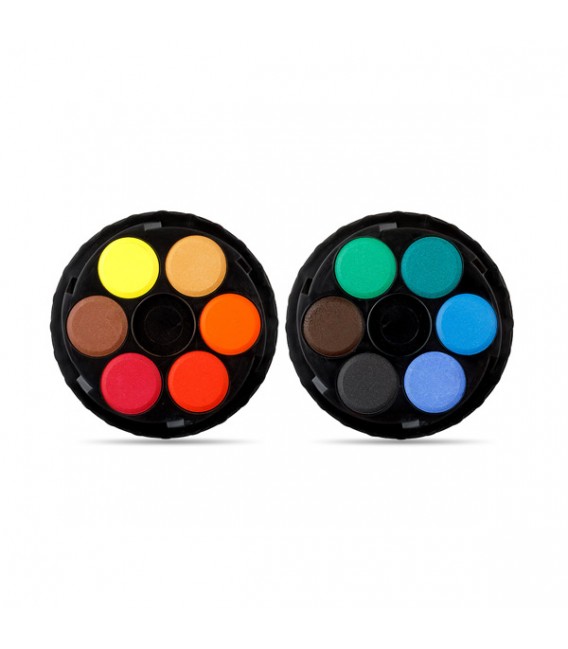 Koh-i-noor  Watercolour Paint Set of 12 Colours in a rounded box