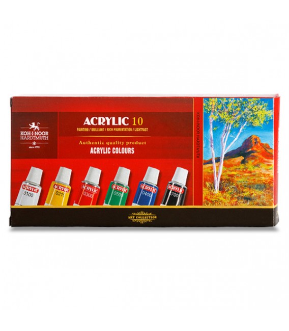 Koh-i-noor Acrylic Paint Set of 12 x 16ml