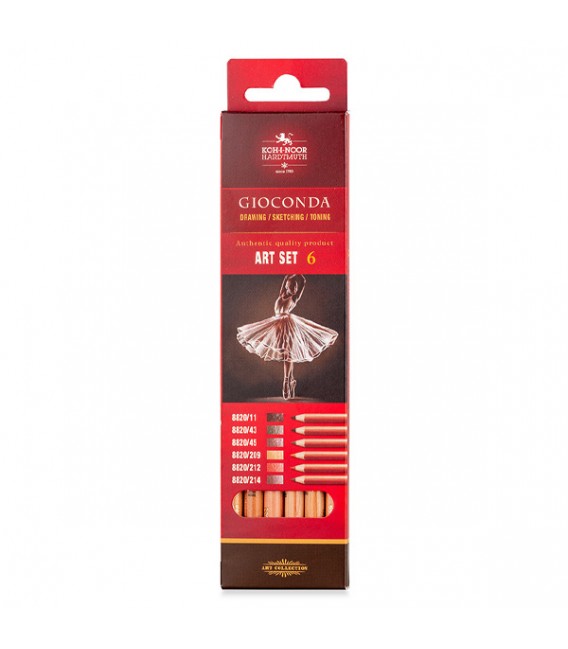Set of 5 Koh-I-Noor Art Pencils and Blender 9035