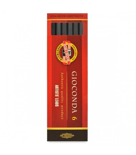 Koh-i-Noor | Gioconda Черен графит 6 броя 5.6 mm 