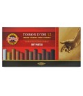 Koh-i-noor Toison d'Or Soft Pastels Set of 12 Brown Shades